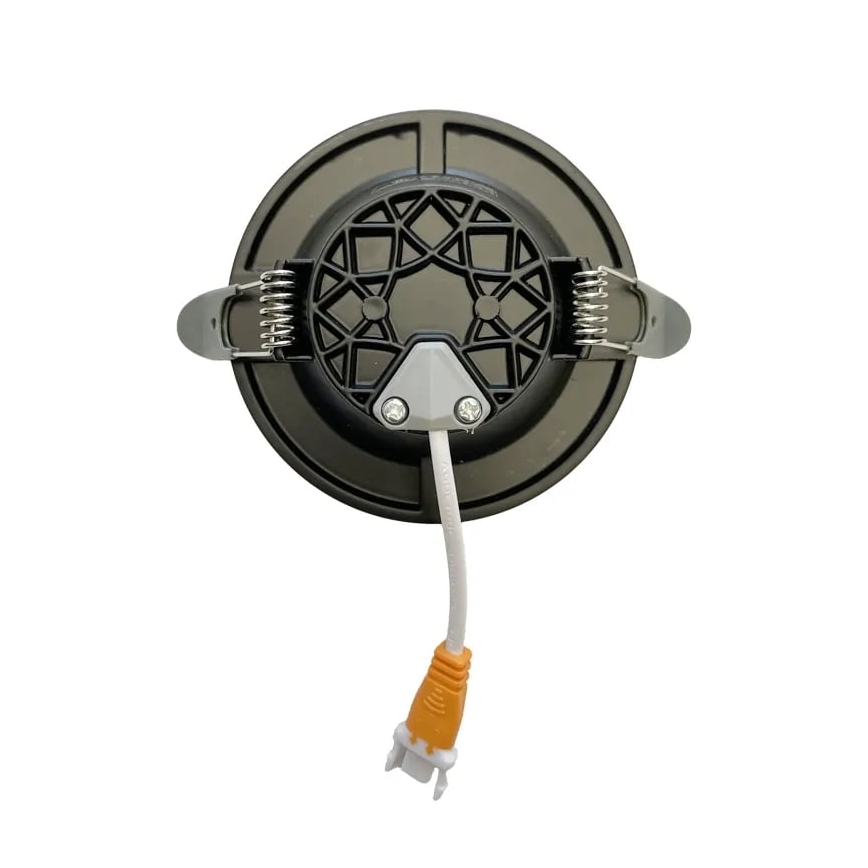 LED upotettava valo LED/7,5W/230V 4000K musta/hopea