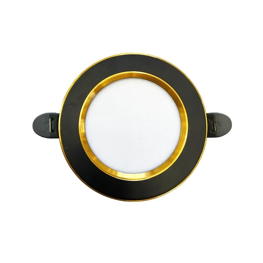 LED upotettava valo LED/7,5W/230V 4000K musta/kulta