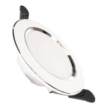 LED upotettava valo LED/7,5W/230V 4000K valkoinen/hopea