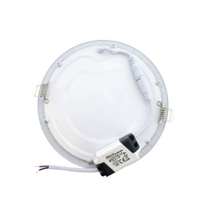 LED upotettava valo QTEC LED/12W/230V 6500K halkaisija 16,7 cm