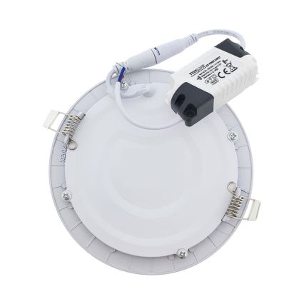 LED upotettava valo QTEC LED/18W/230V 6500K halkaisija 22 cm