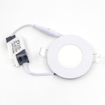 LED upotettava valo QTEC LED/3W/230V 6500K halkaisija 8,3 cm