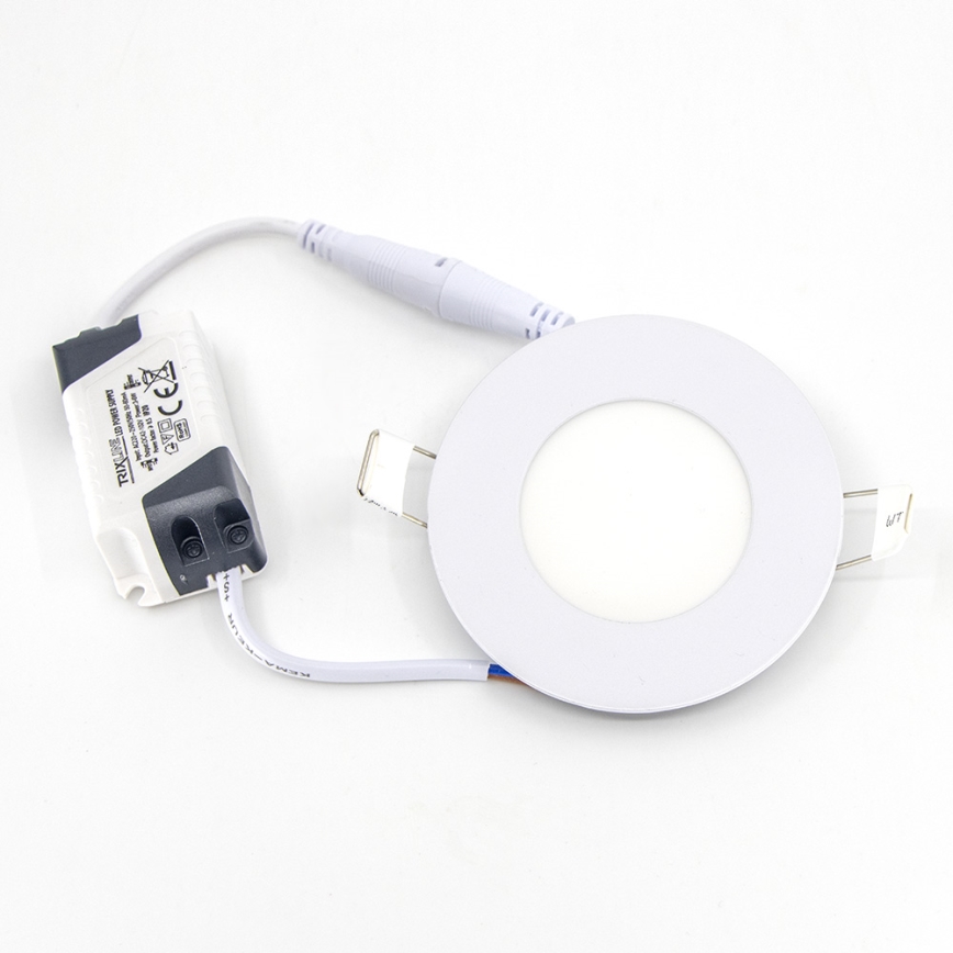 LED upotettava valo QTEC LED/3W/230V 6500K halkaisija 8,3 cm