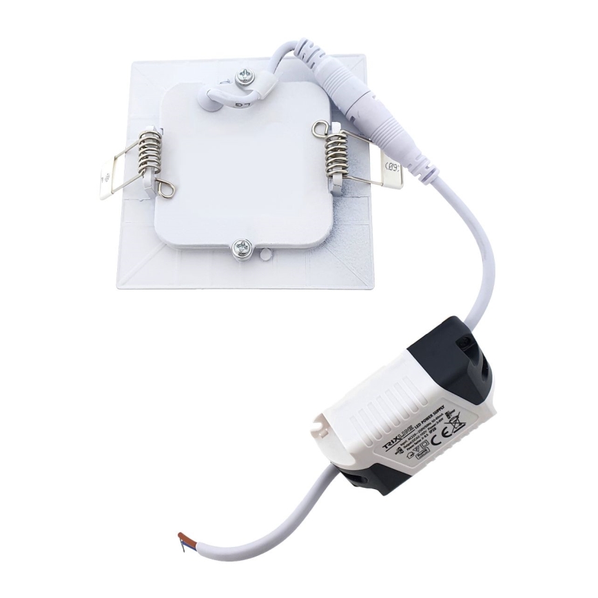 LED upotettava valo QTEC LED/3W/230V 6500K 8,3x8,3 cm