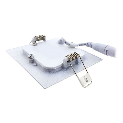 LED upotettava valo QTEC LED/3W/230V 6500K 8,3x8,3 cm