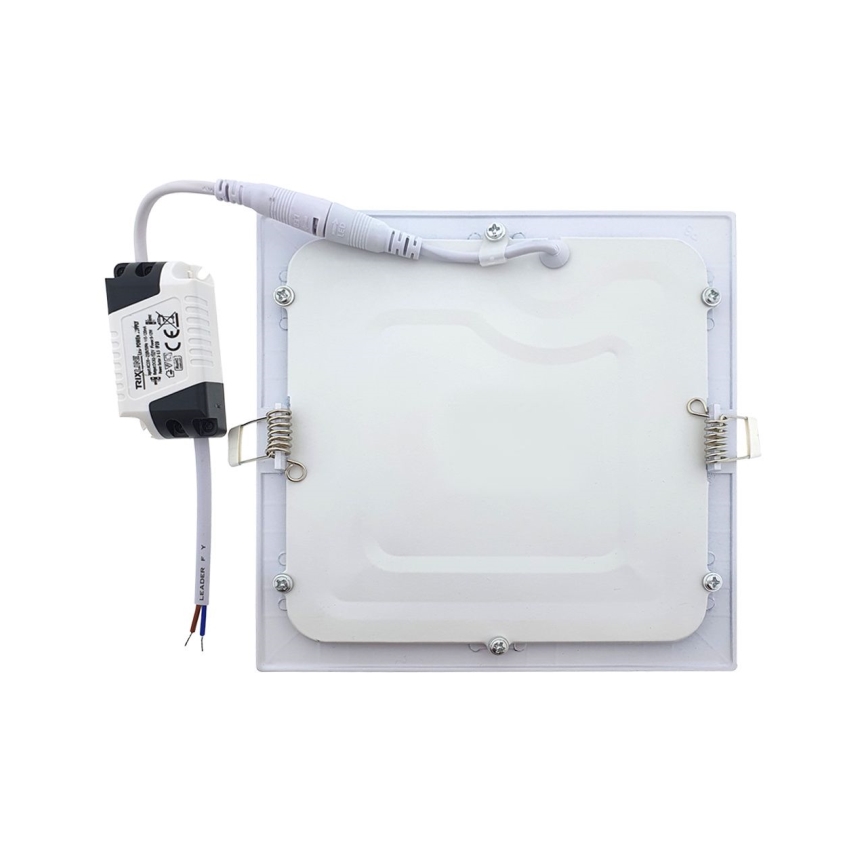 LED upotettava valo QTEC LED/9W/230V 6500K 14,6x14,6 cm