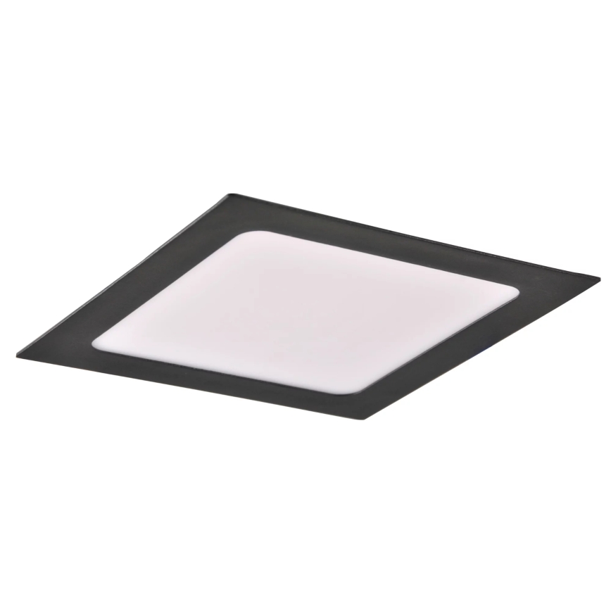 LED upotettava valo RIGEL LED/10W/230V 4000K 16,8x16,8 cm musta