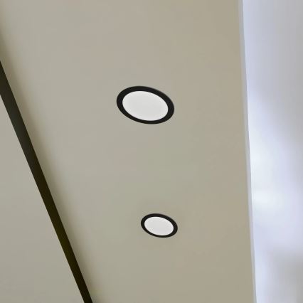 LED upotettava valo RIGEL LED/14W/230V 4000K halkaisija 22 cm musta