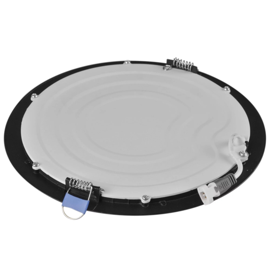 LED upotettava valo RIGEL LED/14W/230V 4000K halkaisija 22 cm musta