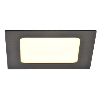 LED upotettava valo RIGEL LED/4,8W/230V 4000K 11,8x11,8 cm musta