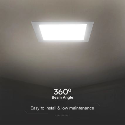 LED upotettava valo SAMSUNG CHIP LED/3W/230V 3000K 9x9 cm valkoinen