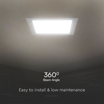 LED upotettava valo SAMSUNG CHIP LED/6W/230V 4000K 12x12 cm valkoinen