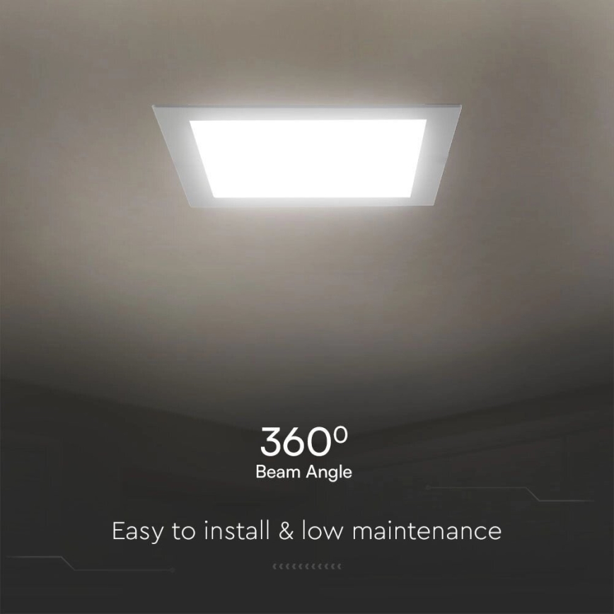 LED upotettava valo SAMSUNG CHIP LED/6W/230V 6500K 12x12 cm valkoinen