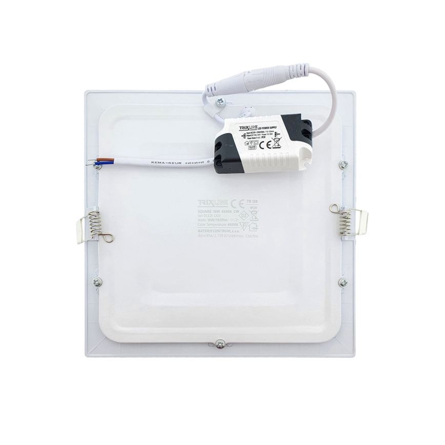 LED upotettava valo SQUARE LED/15W/230V 6500K 18,8x18,8 cm valkoinen