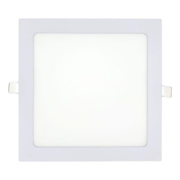 LED upotettava valo SQUARE LED/18W/230V 2700K 22x22 cm valkoinen
