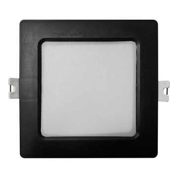 LED upotettava valo SQUARE LED/6W/230V 4000K 12x12 cm musta