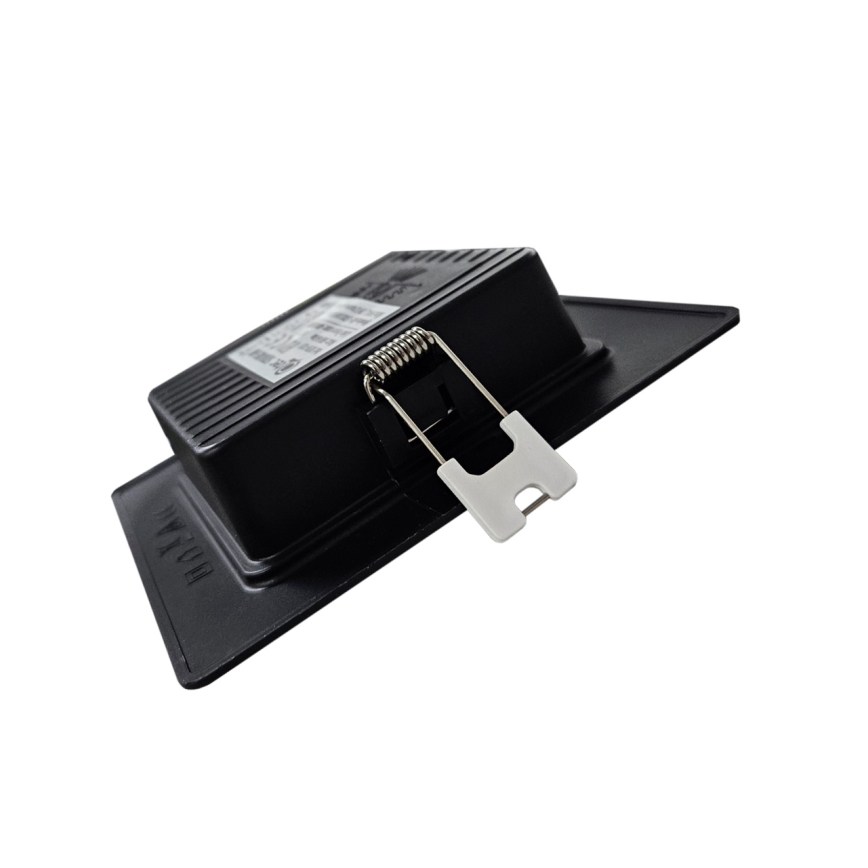 LED upotettava valo SQUARE LED/6W/230V 4000K 12x12 cm musta