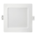 LED upotettava valo SQUARE LED/6W/230V 4000K 12x12 cm valkoinen