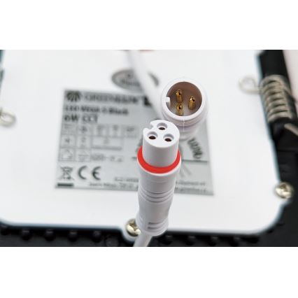 LED upotettava valo VEGA LED/18W/230V 2900/3900/5800K halkaisija 22,5 cm musta