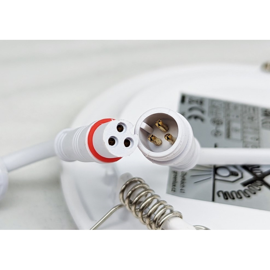 LED upotettava valo VEGA LED/24W/230V 2900/3900/5800K 30x30 cm valkoinen