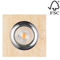 LED Upotettava valo VITAR 1xGU10/5W/230V hiekkakivi - FSC-sertifioitu
