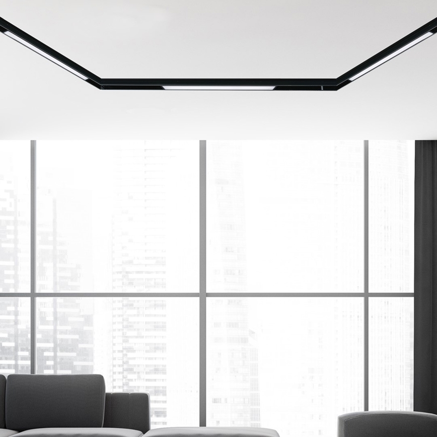 LED-valaisin kiskojärjestelmään MAGNEETTINEN KISKO 1xLED / 12W / 48V