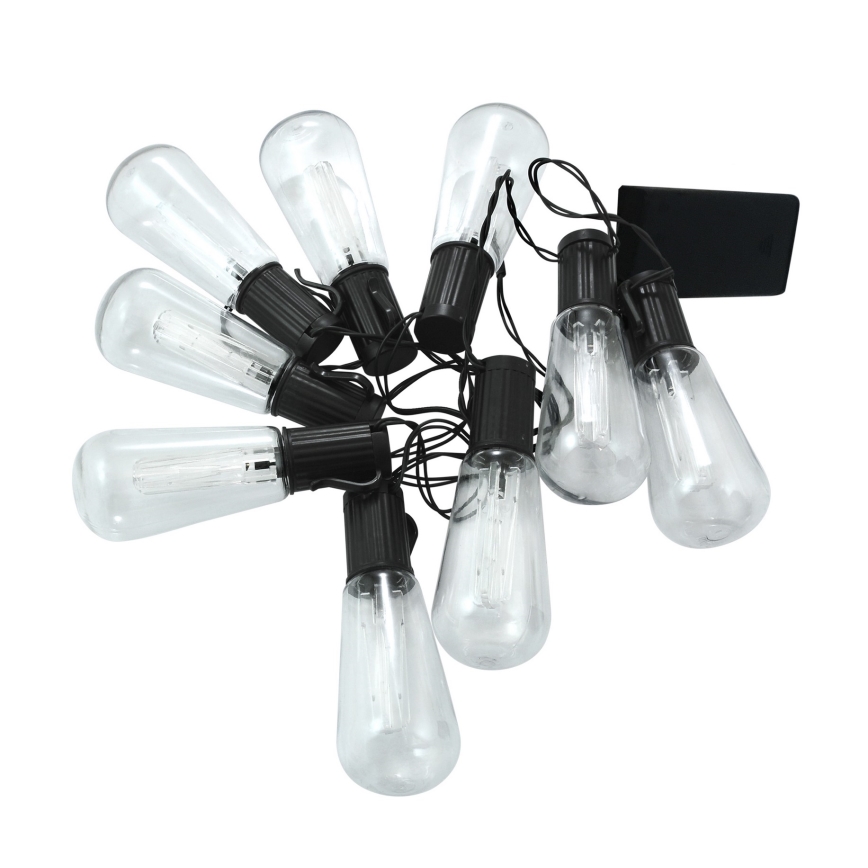 LED-valoketju EDISON 2,65 m 10xLED/2xAA