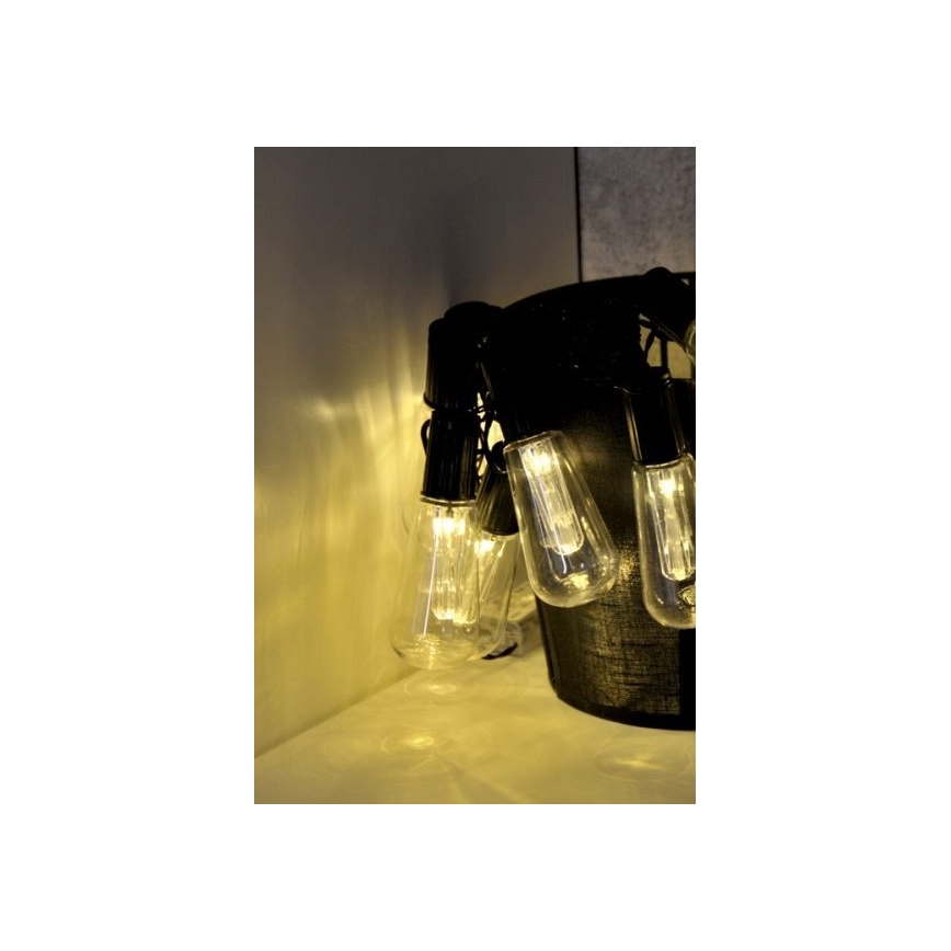 LED-valoketju EDISON 2,65 m 10xLED/2xAA