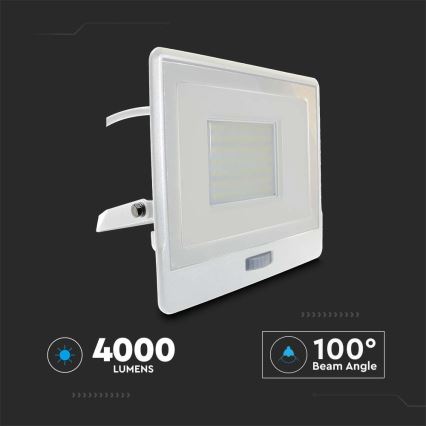 LED-valonheitin anturilla LED/50W/230V 4000K IP65 valkoinen