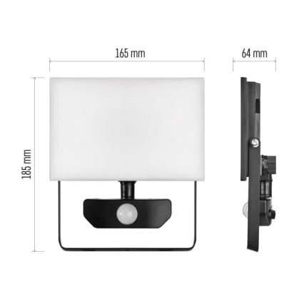 LED-valonheitin anturilla TAMBO LED/30W/230V 4000K IP54