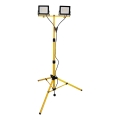 LED-valonheitin jalustalla 2xLED/30W/230V 6500K IP65 keltainen