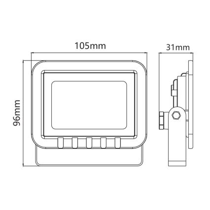 LED-valonheitin LED/10W/230V 6500K IP65