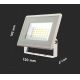 LED-valonheitin LED/20W/230V 3000K IP65 valkoinen