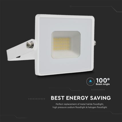 LED-valonheitin LED/20W/230V 4000K IP65 valkoinen