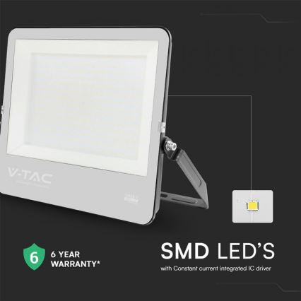 LED-valonheitin LED/300W/230V 4000K IP65 musta