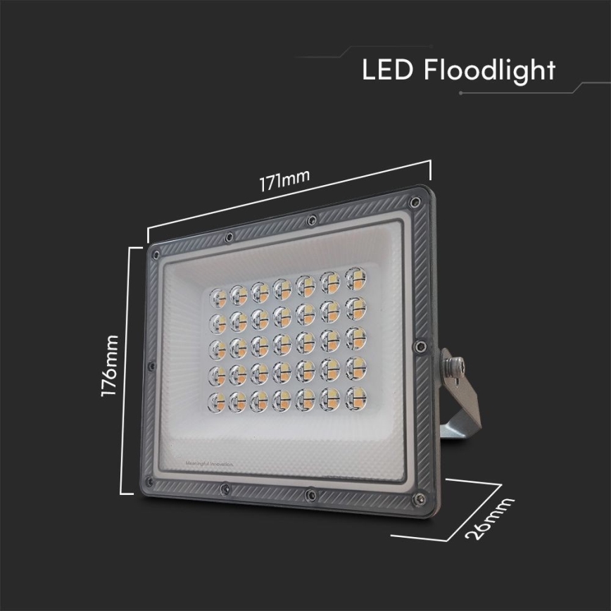 LED-valonheitin LED/30W/230V IP65 3000/4000/6500K