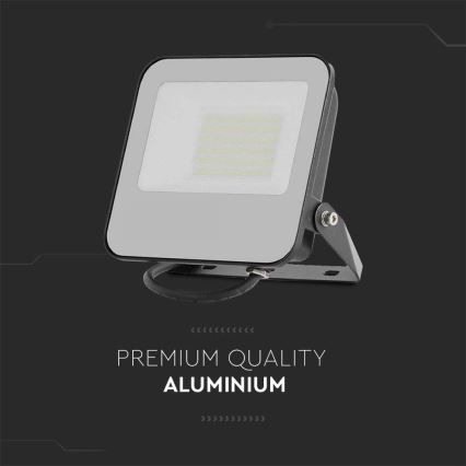 LED-valonheitin LED/50W/230V 4000K IP65 musta