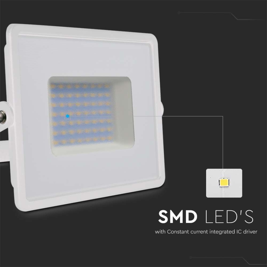 LED-valonheitin LED/50W/230V 6500K IP65 valkoinen