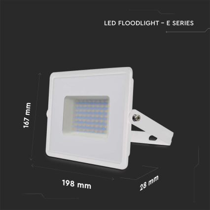 LED-valonheitin LED/50W/230V 6500K IP65 valkoinen