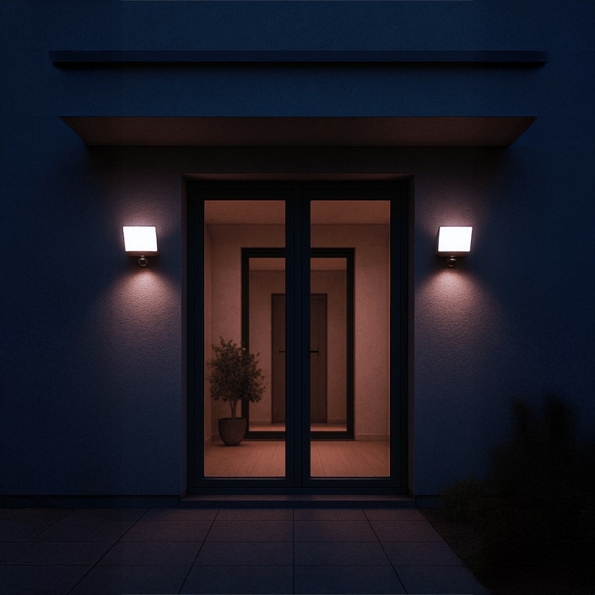 LED-valonheitin liike- ja hämäräanturilla DAVOS LED/30W/230V IP54 musta