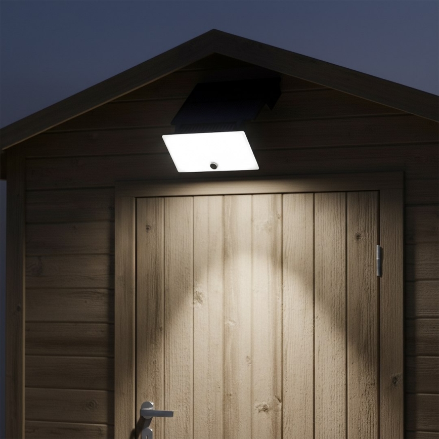 LED-valonheitin liiketunnistimella ja aurinkopaneelilla FUJI LED/8W/3,7V 2000 mAh IP44