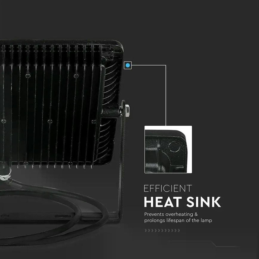 LED Valonheitin SAMSUNG CHIP LED/100W/230V 4000K IP65 musta