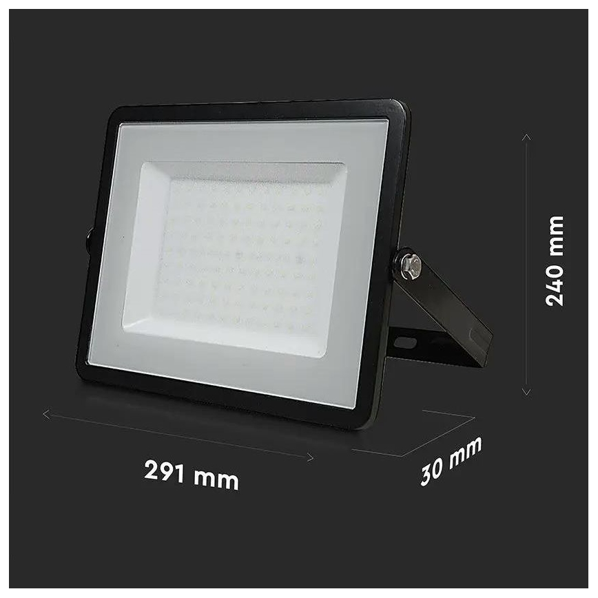 LED Valonheitin SAMSUNG CHIP LED/100W/230V 4000K IP65 musta