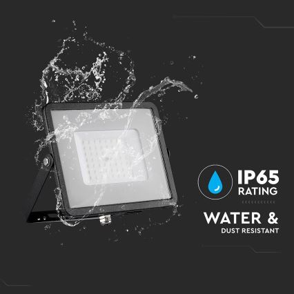 LED Valonheitin SAMSUNG CHIP LED/50W/230V 6500K IP65 musta