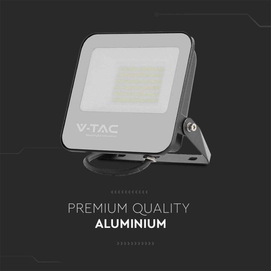 LED-valonheitin SAMSUNG CHIP LED/50W/230V 6500K IP65 musta