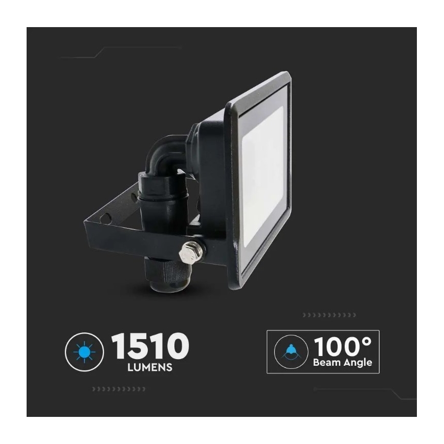 LED Valonheitin suoralla liitännällä SAMSUNG CHIP LED/20W/230V IP65 6500K