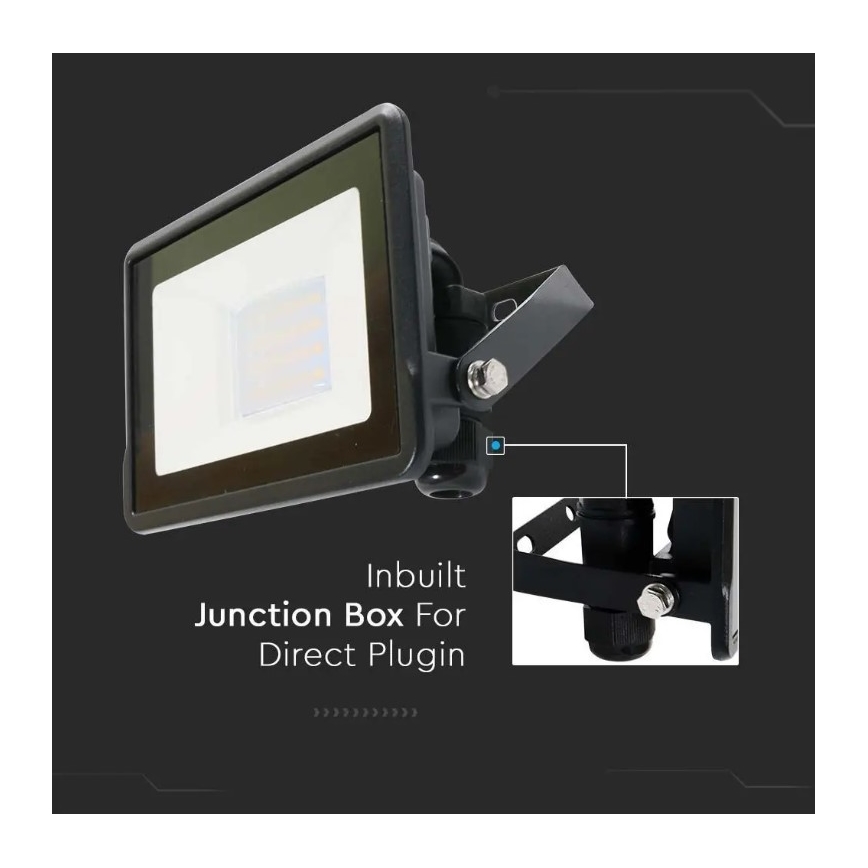 LED Valonheitin suoralla liitännällä SAMSUNG CHIP LED/20W/230V IP65 6500K