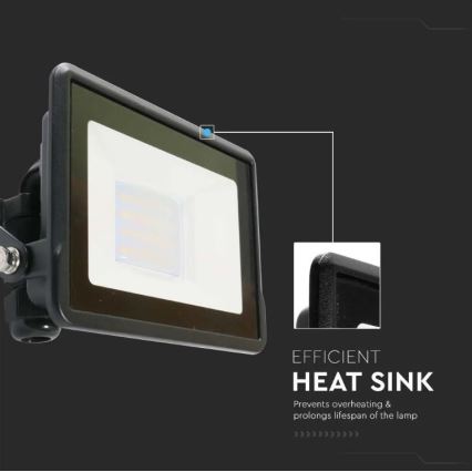 LED Valonheitin suoralla liitännällä SAMSUNG CHIP LED/20W/230V IP65 6500K