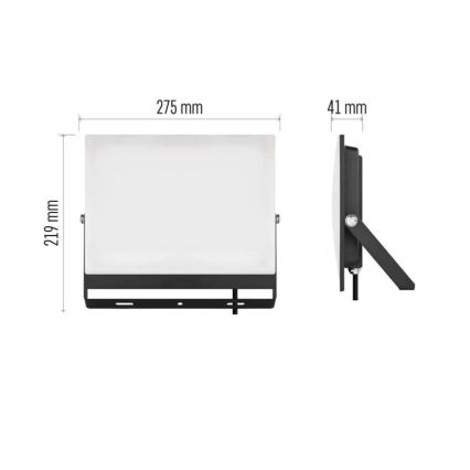LED-valonheitin TAMBO EVO LED/100W/230V 4000K IP65 musta