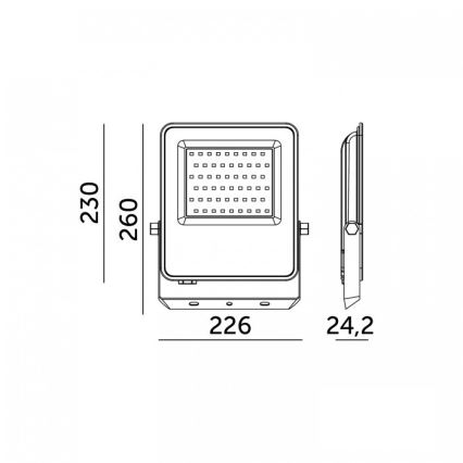LED-valonheitin ULSAN LED/100W/230V 4000K IP65